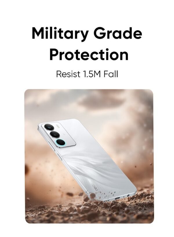 Realme C71 Dual SIM, White Swan, 6GB RAM, 128GB, 4G – Middle East Version.