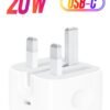 fcce4a7b-be1a-434b-8c27-fe2b6bc2d59c (1) Apple 20W USB-C Triple-Pin Power Adapter, White (Original iPhone Charger), White.
