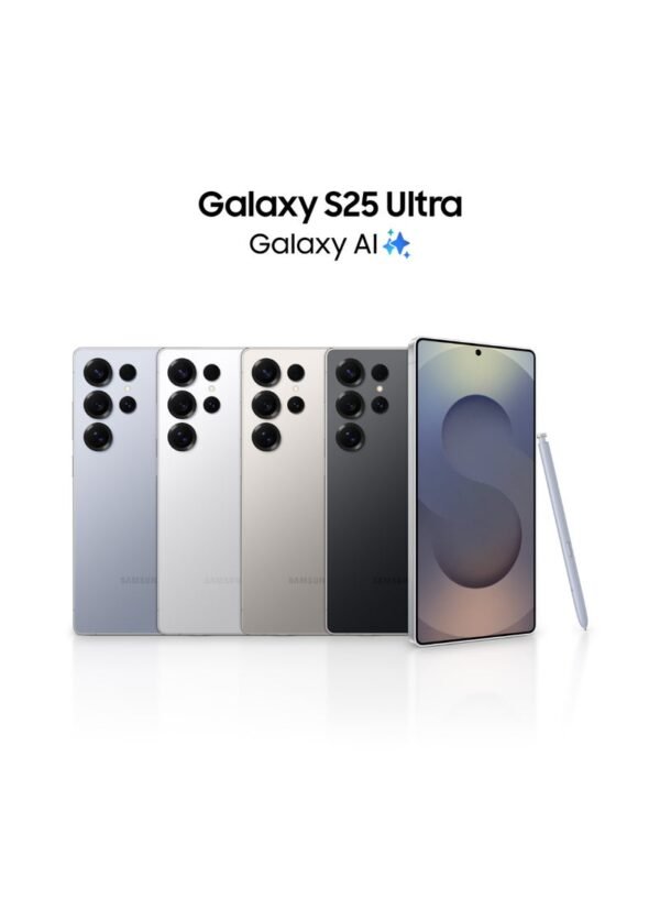 Galaxy S25 Ultra AI, Dual SIM, Titanium Silver Blue, 12 GB RAM, 256 GB, 5G – Middle East Version.