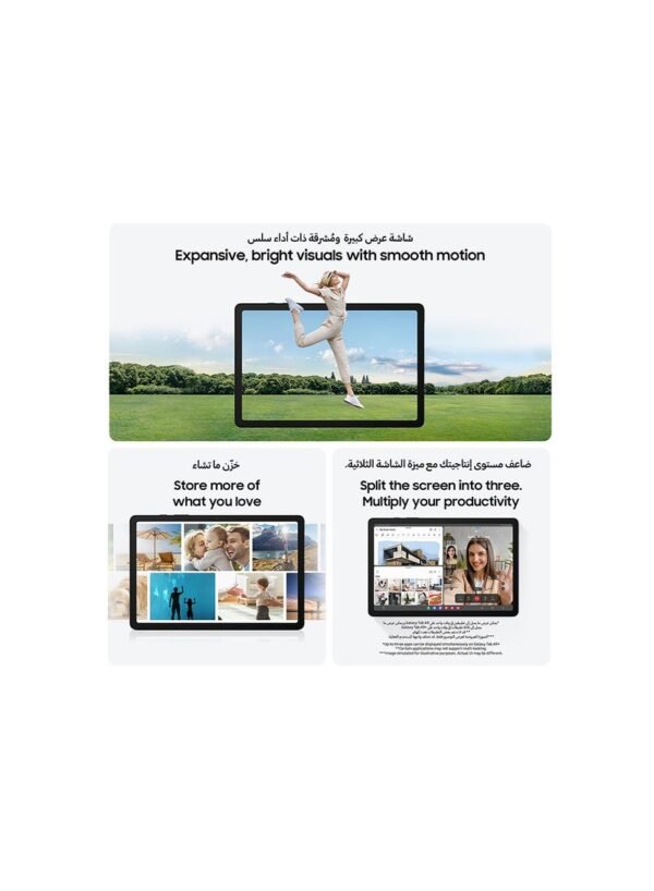 Galaxy Tab A9, Silver, 4 GB RAM, 64 GB, LTE – Global Version.